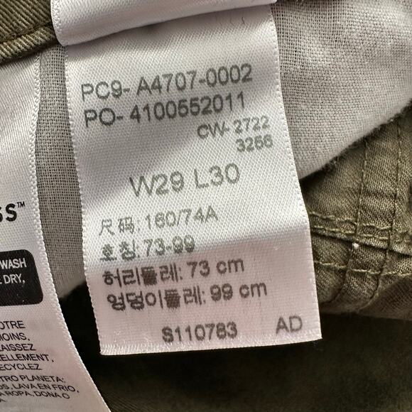 Levis Womens size 29 94 Baggy Pants Cargo Grunge Y2K Streetwear Green - Picture 9 of 10